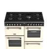Stoves Richmond Deluxe 100DF 100cm Dual Fuel Range Cooker - Cream
