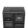 Stoves Richmond Deluxe 100Ei RTY 100cm Electric Range Cooker with Induction Hob - Black