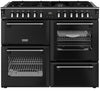 Stoves Richmond Deluxe 110DF 110cm Dual Fuel Range Cooker - Black