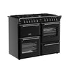 Stoves Richmond Deluxe 110DF 110cm Dual Fuel Range Cooker - Black