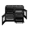 Stoves Richmond Deluxe 110DF 110cm Dual Fuel Range Cooker - Black
