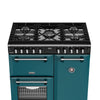 Stoves Richmond Deluxe 90DF 90cm Dual Fuel Range Cooker - Deep Marine