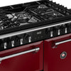 Stoves Richmond Deluxe 90DF 90cm Dual Fuel Range Cooker - Garnet Red