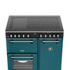 Stoves Richmond Deluxe 90Ei RTY 90cm Electric Range Cooker with Induction Hob - Deep Marine