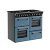 Stoves Richmond Deluxe 100DF 100cm Dual Fuel Range Cooker - Twilight Blue