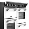 Stoves Richmond Deluxe 100Ei RTY 100cm Electric Range Cooker with Induction Hob - Ice White