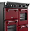 Stoves Richmond Deluxe 100Ei RTY 100cm Electric Range Cooker with Induction Hob - Garnet Red
