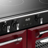 Stoves Richmond Deluxe 100Ei RTY 100cm Electric Range Cooker with Induction Hob - Garnet Red