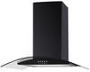 Cata UBSCG70BK 70cm Curved Glass Hood - Black