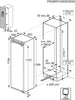 Aeg NSK6D181EC 56cm Integrated Upright Larder Fridge - Fixed Door Fixing - White - E Rated