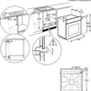 Aeg OU5AB20XK Built In Electric Single Oven - Black