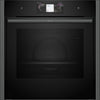 NEFF N90 Slide&Hide B64FT53G0B Wifi Connected Built In Electric Single Oven with Steam Function - Graphite