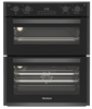 Blomberg ROTN9202DX Built-Under Electric Double Oven - Dark Steel