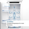 Bosch Series 2 KIN85NSE0G Integrated Frost Free Fridge Freezer with Sliding Door Fixing Kit - White - E Rated
