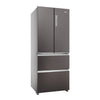 Haier HFR3718ENMD 70cm wide Frost Free Fridge Freezer - Dark Inox - E Rated