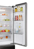 Haier HFR3718ENMD 70cm wide Frost Free Fridge Freezer - Dark Inox - E Rated