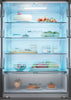 Haier HFR3718ENMD 70cm wide Frost Free Fridge Freezer - Dark Inox - E Rated