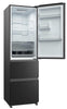 Haier HTR3518ENMTK 55cm wide Frost Free Fridge Freezer - Black - E Rated