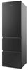 Haier HTR3518ENMTK 55cm wide Frost Free Fridge Freezer - Black - E Rated