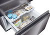 Haier HTW5618EWMP 60cm wide Frost Free Fridge Freezer - Dark Inox - E Rated