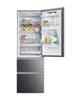 Haier HTW5618EWMP 60cm wide Frost Free Fridge Freezer - Dark Inox - E Rated
