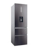 Haier HTW5618EWMP 60cm wide Frost Free Fridge Freezer - Dark Inox - E Rated