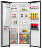 Hisense RS5P528STBE American Fridge Freezer - Black - E Rated