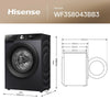 Hisense WF3S8043BB3 8Kg Washing Machine with 1400 rpm - Black - A Rated