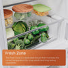 Hotpoint HPKF 5351 XP4UK 60cm Frost Free Fridge Freezer - Brushed Steel - E Rated