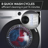Hoover HGD 4109C-80 10kg Washing Machine with 1400 rpm - White - A Rated