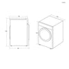 Hoover HLE V10DG-80 10Kg Vented Tumble Dryer - White - C Rated