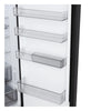 LG GBBS524CEV 60cm wide Frost Free Fridge Freezer - Essence Black Steel - C Rated