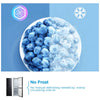 Midea MDRB379FGD30 55cm Frost Fridge Freezer - Black - D Rated