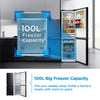 Midea MDRB379FGD30 55cm Frost Fridge Freezer - Black - D Rated