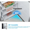 Midea MDRB379FGD30 55cm Frost Fridge Freezer - Black - D Rated