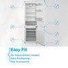Midea MDRE379FGE01D Integrated Fridge Freezer with Sliding Door Fixing Kit -White - E Rated