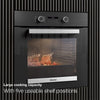 Miele H 2465 BP Built In Electric Single Oven - Black