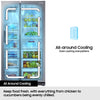 Samsung RS70F64KEFEU American Fridge Freezer - Black - E Rated