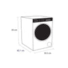 Schonhaus TDSHF018A3W 8Kg Heat Pump Condenser Tumble Dryer - White - A+++ Rated