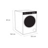 Schonhaus WMSF011014AW 10Kg Washing Machine with 1400 rpm - White - A Rated