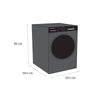 Schonhaus WMSF01914AG 9Kg Washing Machine with 1400 rpm - Graphite - A Rated