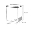 Sensis RFCHT01F137EW 137 Litre Chest Freezer - White - E Rated