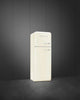 Smeg FAB30LCR6UK Retro 60cm wide Fridge Freezer - Cream - Left Hand Hinge - C Rated