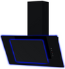 Cata UBAHALO7 70cm Angled Glass RF Hood with Blue Ambient Light - Black