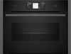 Neff N90 C24FT53G0B Wifi Connected Built In Compact Electric Oven with Steam Function - Graphite