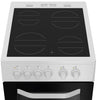 Hotpoint HTE5VCW 50cm Electric Cooker with Ceramic Hob - White