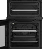 Hotpoint HTE5VCB 50cm Electric Cooker with Ceramic Hob - Black