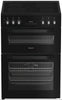 Hotpoint HTE6VDCB1 60cm Electric Cooker with Ceramic Hob - Black