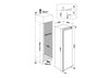 Hotpoint HTSD184011A1 54cm Integrated Upright Fridge with Ice Box - Sliding Door Fixing Kit - White - E Rated