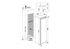 Hotpoint HTSD18F013H1 54cm Integrated Upright Frost Free Freezer - Sliding Door Fixing Kit - White - E Rated